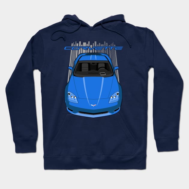 Corvette C6 - Blue Hoodie by V8social